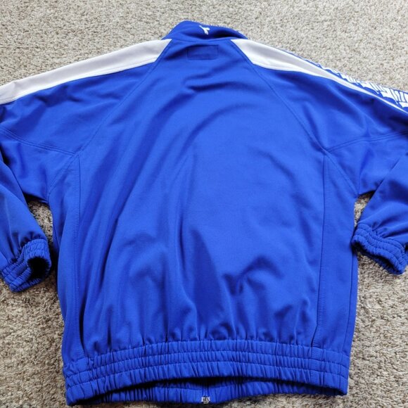 DIADORA Tracksuit Jacket Mens  Medium Blue Full Zip Graphic - Picture 5 of 7